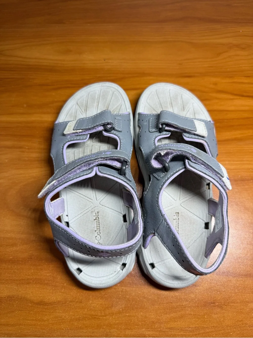 Columbia Techsun Vent Sandal Youth # BY4566‎ 032 Purple Grey Adjustable Size 2